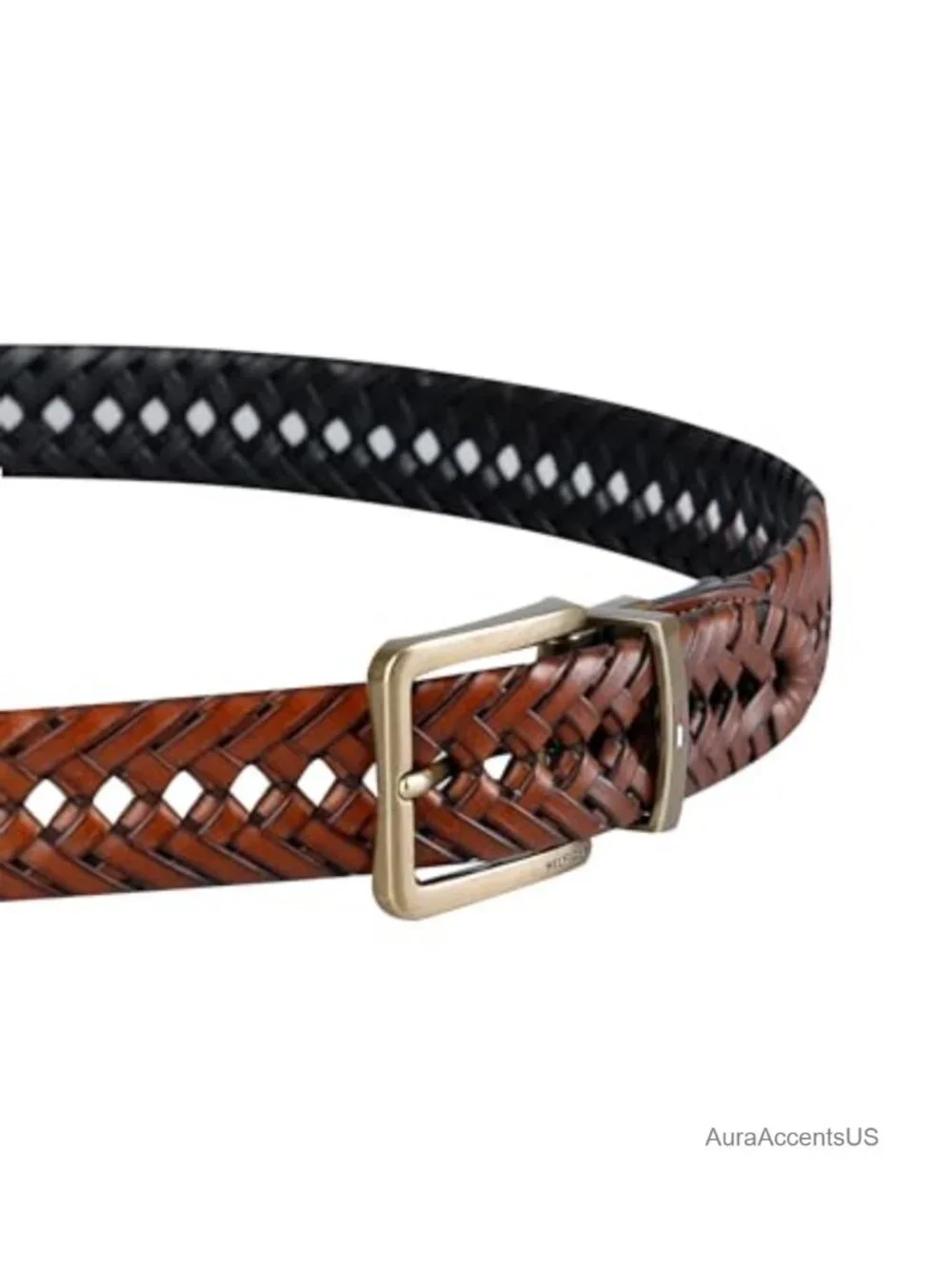 Men's Reversible Leather Belt Fully Adjustable 2-in-1 Dress Casual